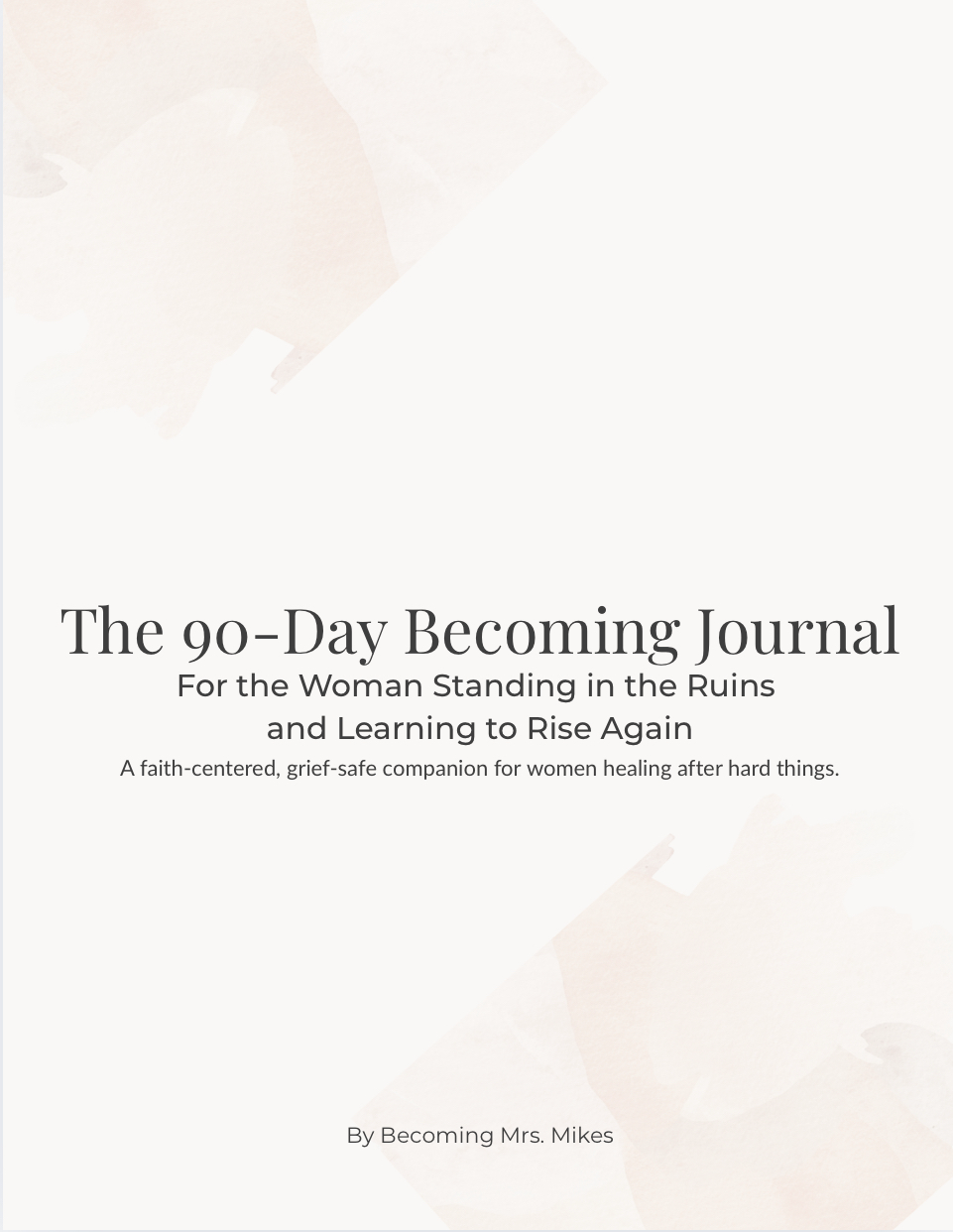 90 Day Becoming Journal